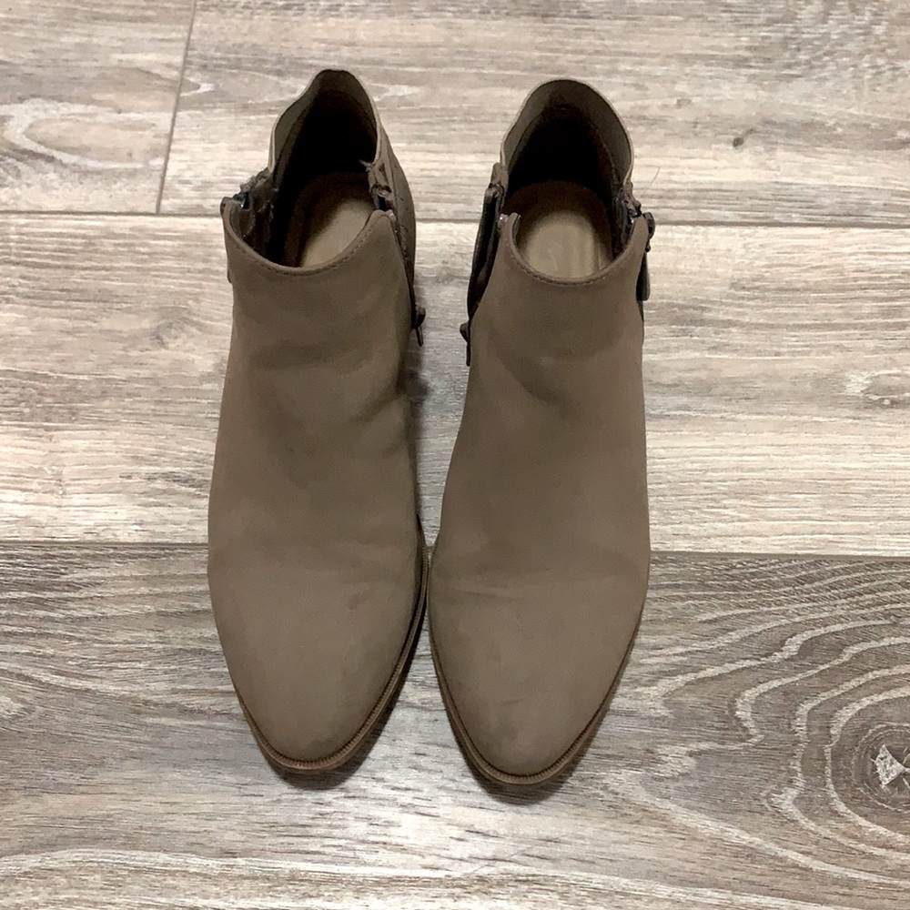 Tan booties